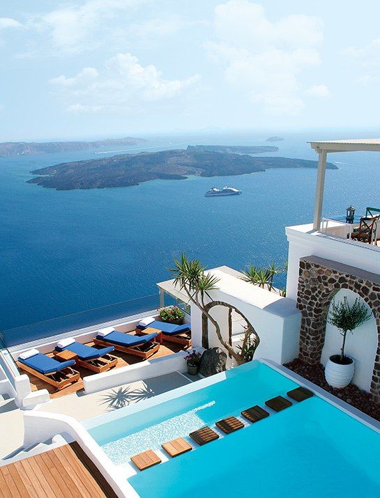 Свадьба - A Blissful New Hotel On The Greek Island Of Santorini