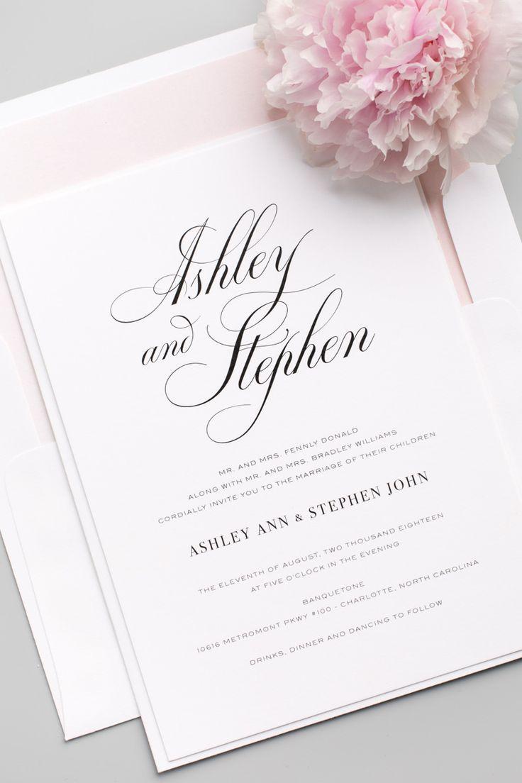 Mariage - Timeless Calligraphy Wedding Invitations