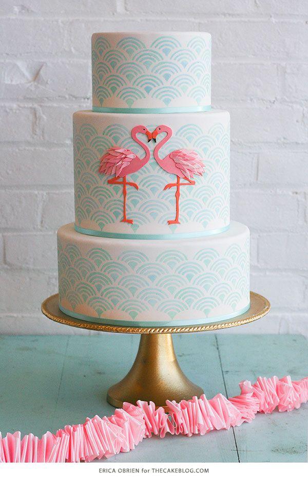 Hochzeit - Flamingo Cake