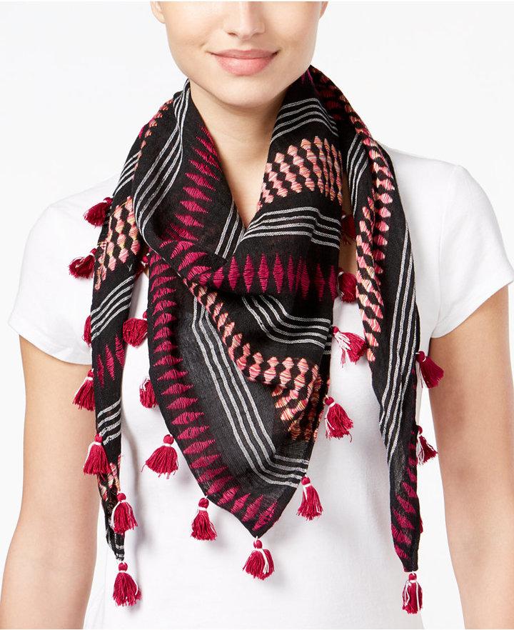 Mariage - Collection XIIX Space-Dyed Striped Triangle Scarf