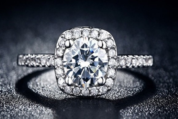 Hochzeit - SALE!  50% Off 2.46ct Women's Round Cut Engagement Ring Wedding Band Diamond Simulated CZ 925 Sterling Silver Platinum Finish Bridal
