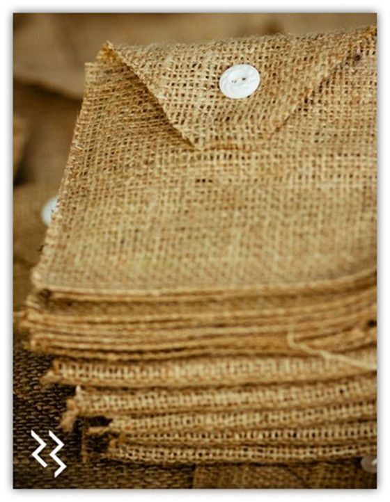 Mariage - (^_^) Pretty Diy Burlap Invitations That You Will Fall In Love With. - Fashion Blog