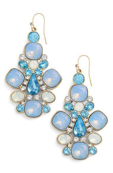 Mariage - Women's St. John Collection Multi Tone Swarovski Crystal French Wire Earrings