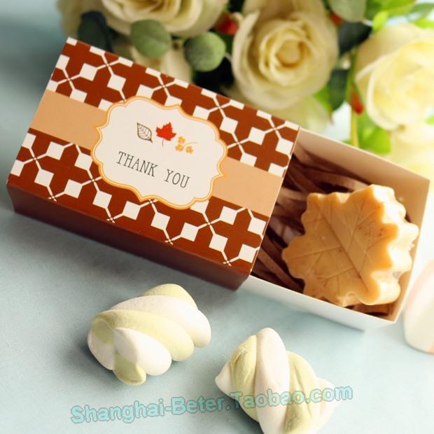 زفاف - Fall in Love Leaf Soaps XZ019 Autumn Wedding decoration box