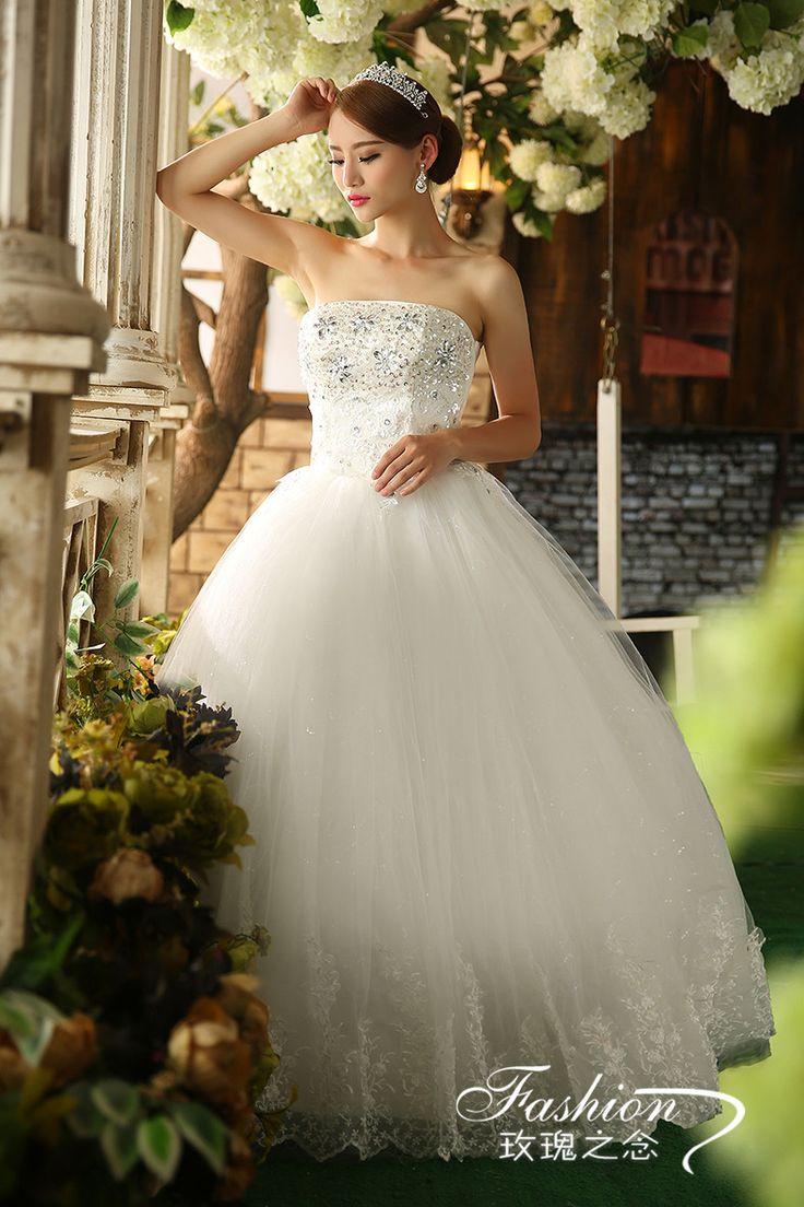 Wedding - Full Beaded Bodice Organza Sweetheart Lace Up Mermaid Bride Dress