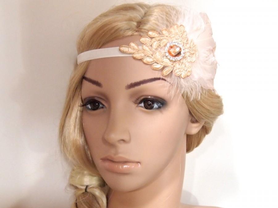Свадьба - Gatsby Headpiece, Gatsby Headband, gatsby hair clip, flapper headpiece, Flapper Hair Clip, Bridal Headpiece, Peacock fascinator HB144 HB121