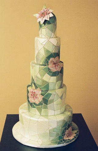 زفاف - Beautiful Mosaic Cake