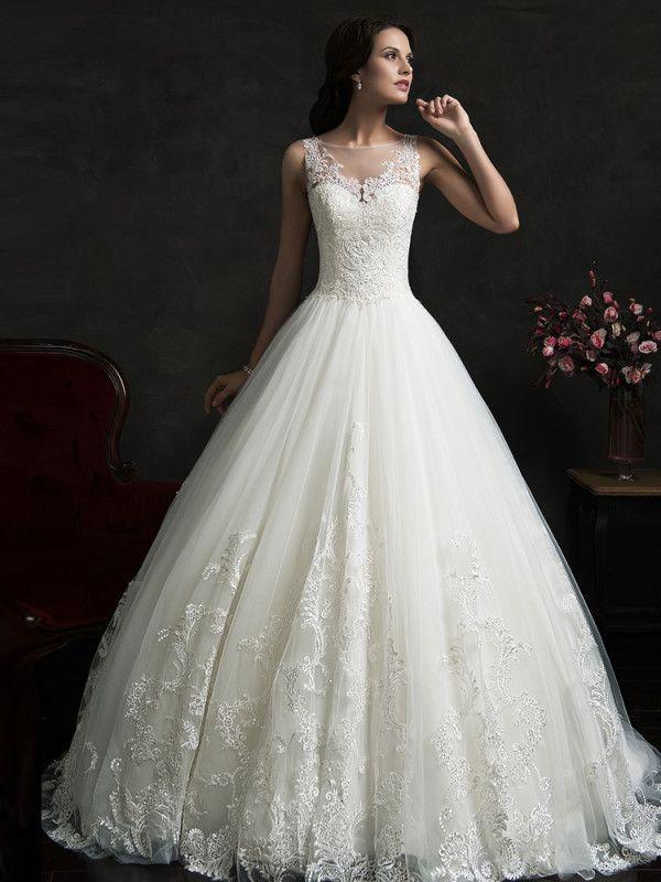 زفاف - Vintage Lace Princess Wedding Dress
