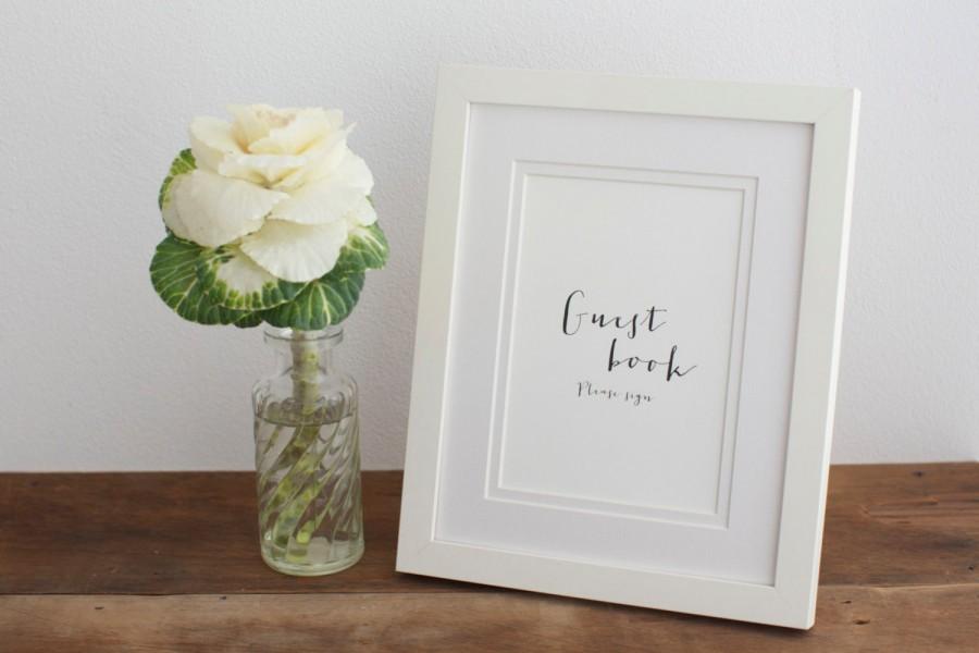 Mariage - Wedding guest book signage