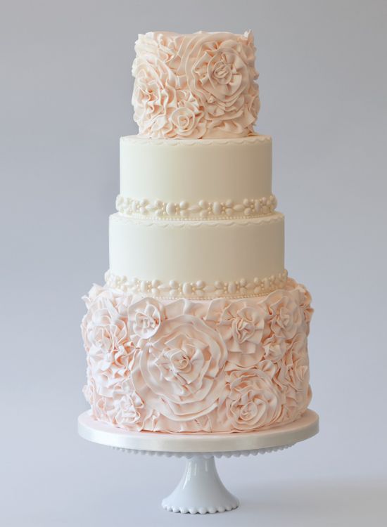 زفاف - Blush Wedding Cakes For The Discriminating Bride