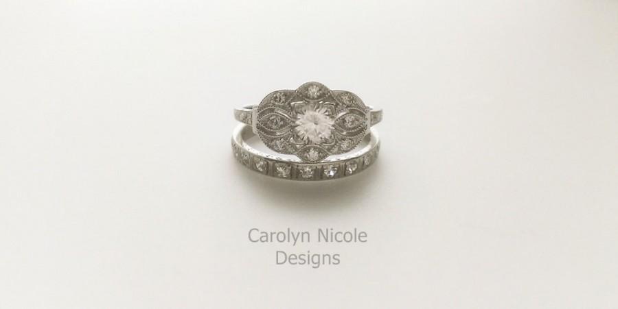 Hochzeit - Antique Sapphire Engagement Ring