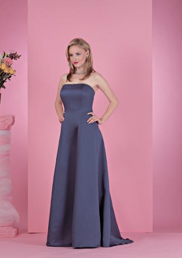 Mariage - Satin Sleeveless Ruched Sweep Train Beading Strapless