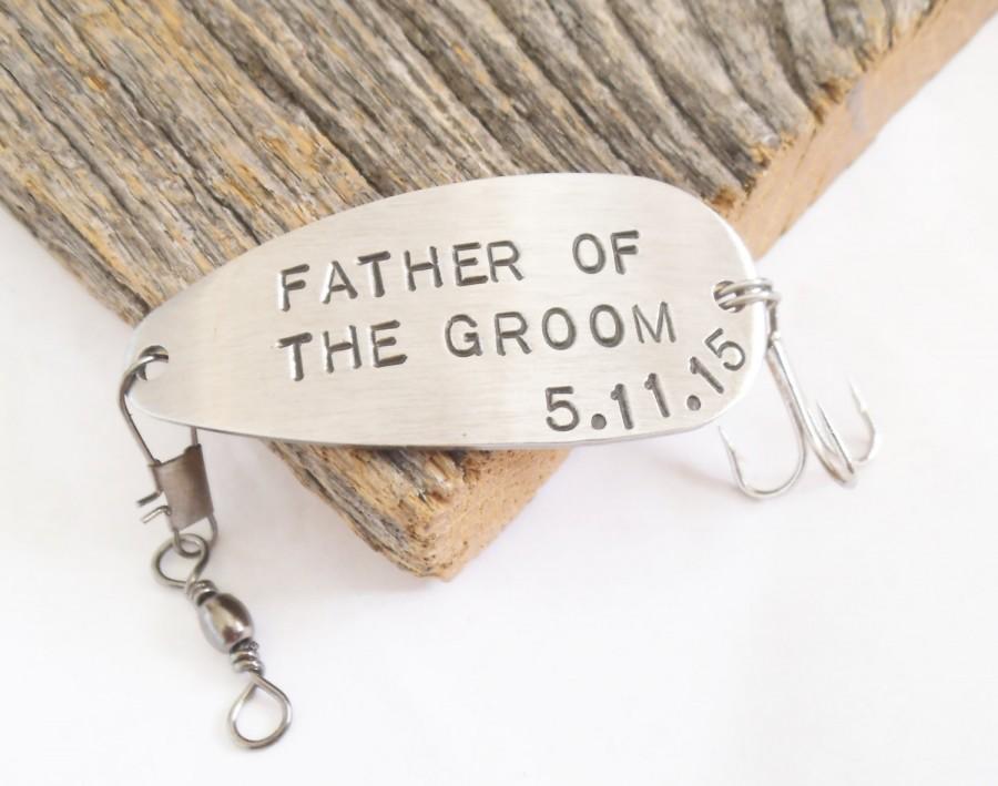 Свадьба - Father of the Groom Gifts for Groom's Dad of the Bride Gift to Daddy on Wedding Day Personalized Fishing Lure Gift Parents of the Groom Him