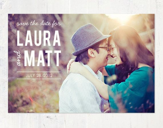 Mariage - Items Similar To Save The Date Postcard On Etsy