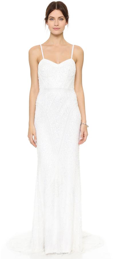 Mariage - Theia Marion Beaded Slip Gown