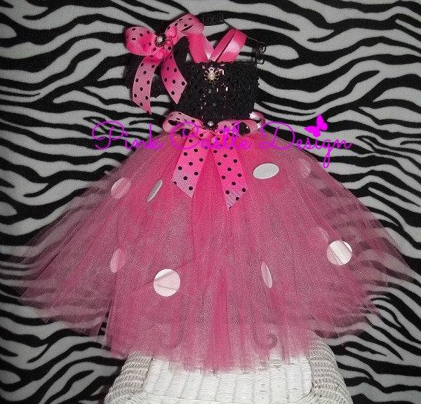 Mariage - Minnie Dress,BEST SELLER,Minnie Mouse,Halloween,Costume,1st Birthday,Cumpleanos,Pageant Dress,Baby,Vestido Minnie Mouse (Inspired),PCD0108