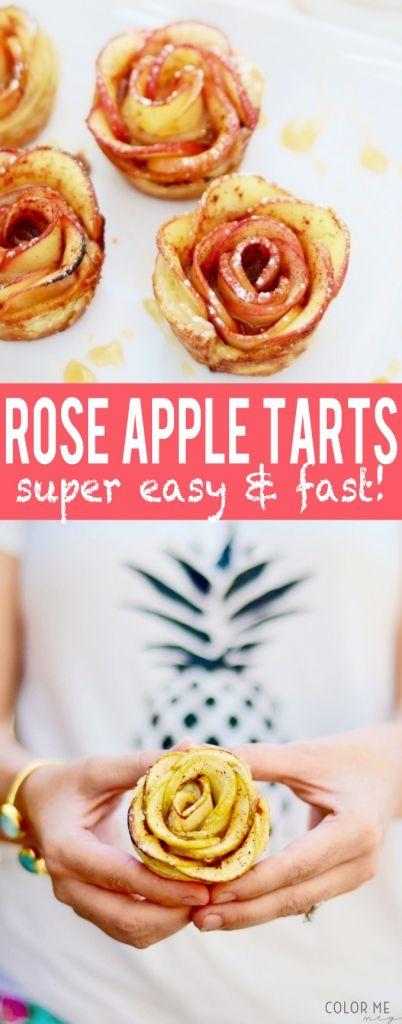زفاف - Apple Rose Tarts For Fall