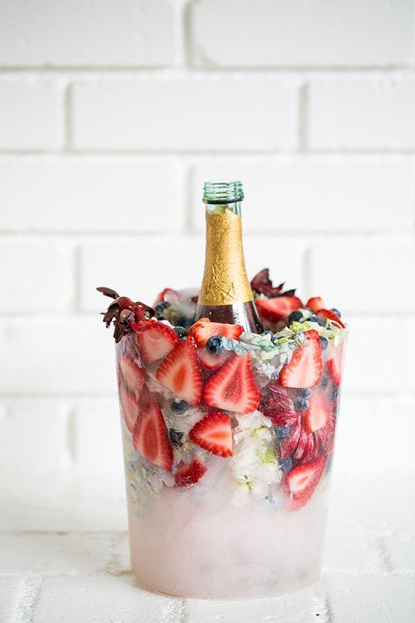 Свадьба - Charming DIY Floral Ice Bucket