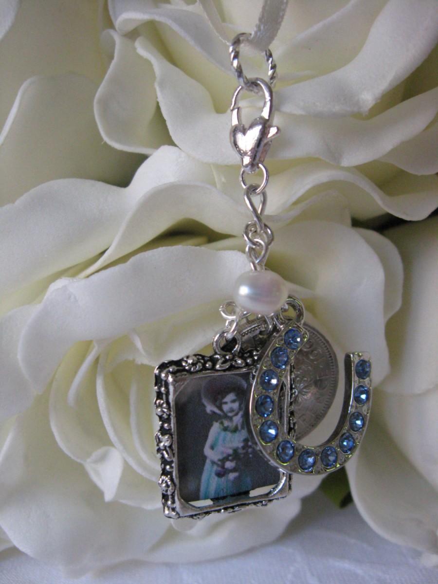 Hochzeit - Bridal Bouquet Charm - Remember your loved ones