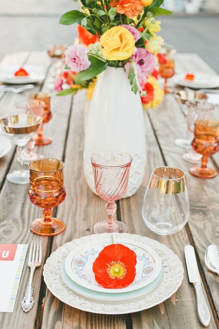 Wedding - Color Blocked Wedding Inspiration From Onelove Photography