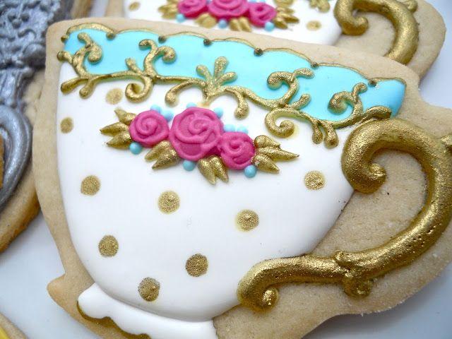 Hochzeit - .Oh Sugar Events: Tea Party Cookies