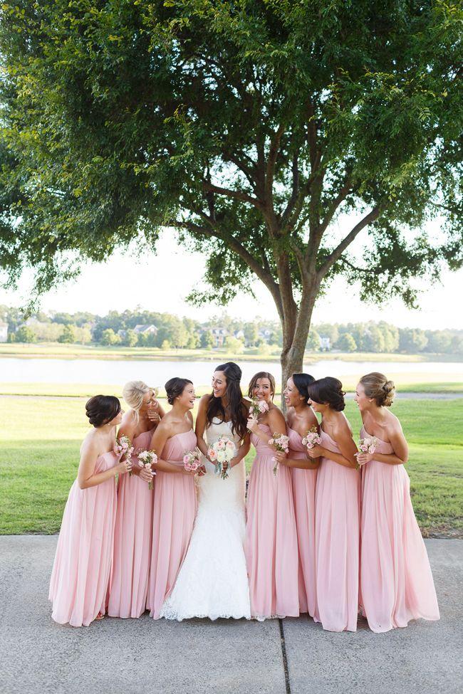 Mariage - Coral Bridesmaid Dress Gorgeous Long Strapless Coral Bridesmaid Dresses For Country Wedding From Dresscomeon