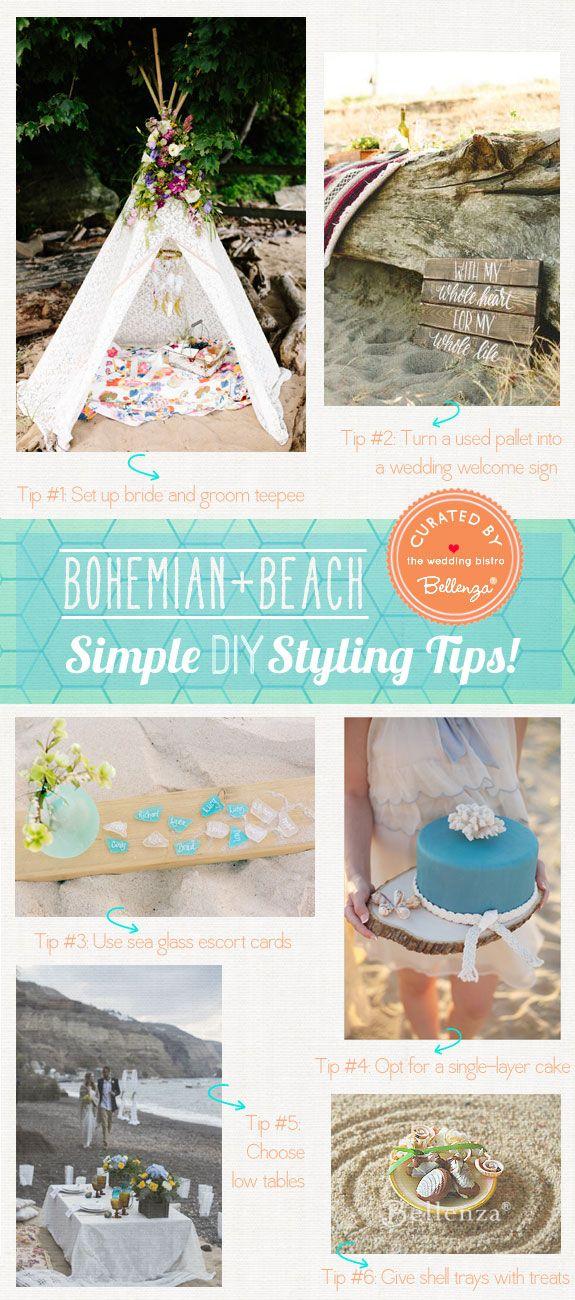 Mariage - Bohemian   Beach Wedding: DIY Decorations With A Can-Do Attitude!