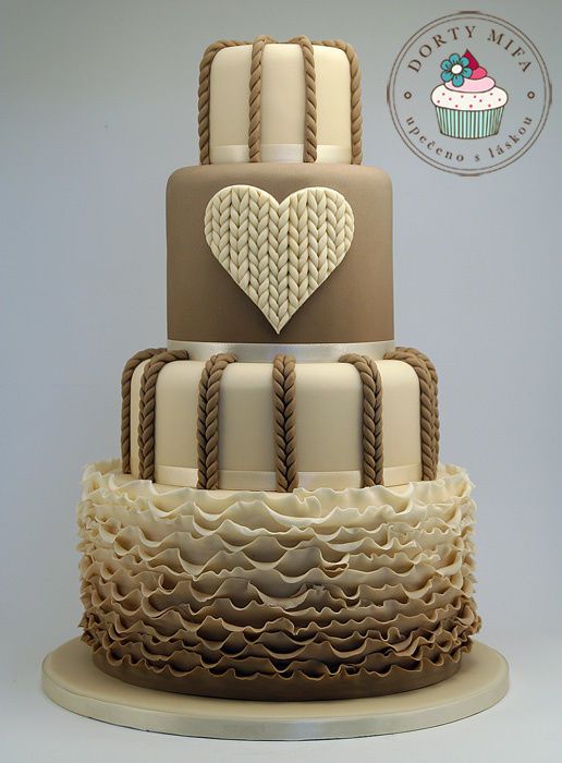 Hochzeit - Knitted Wedding Cake