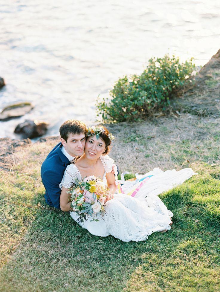 Hochzeit - This Colorful Maui Wedding Is A Boho Bride's Dream