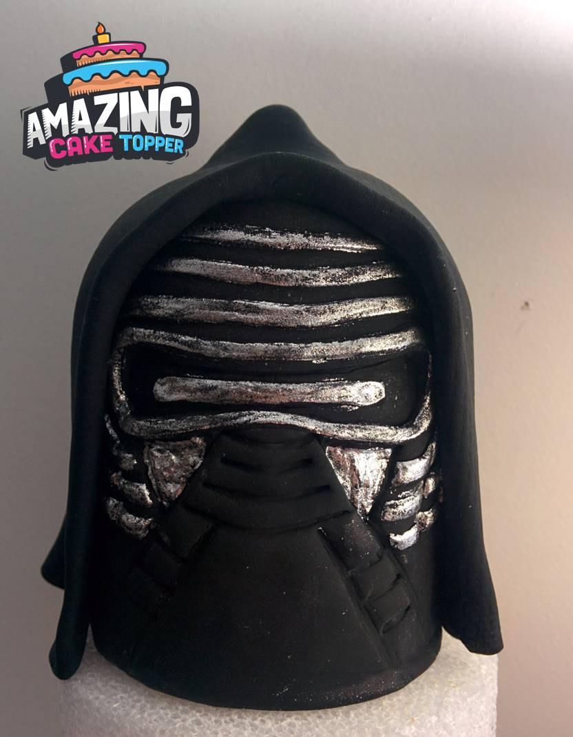 Mariage - 3D Kylo Ren Head Fondant Cake Topper. Ready to ship in 3-5 business days. "We do custom orders"