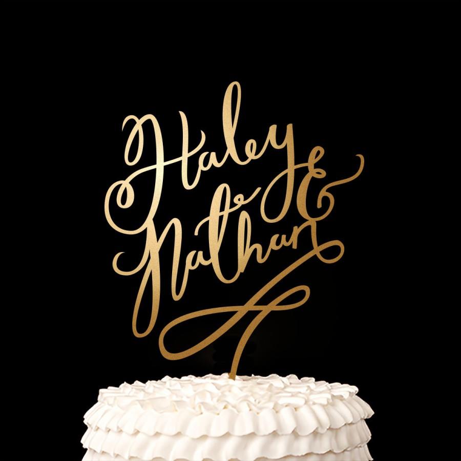 Mariage - Wedding cake topper - custom cake topper - Joyful Collection