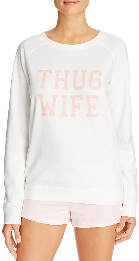 Mariage - Honeydew Undrest Bridal Thug Wife Sweatshirt