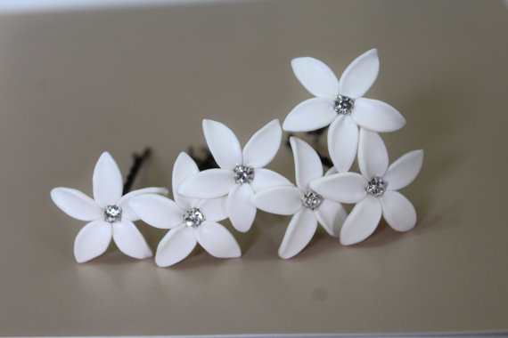 Small White Flower Hair Clips Flash Sales, SAVE 51%.