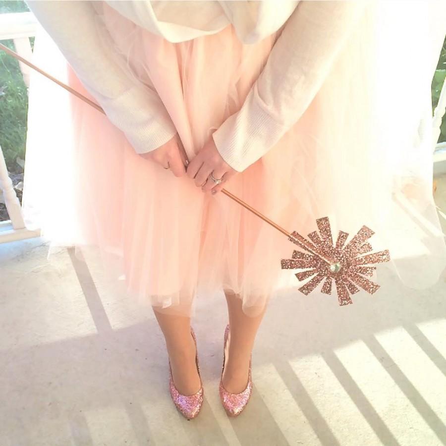 زفاف - Designer Trade Women's Handmade Bridesmaid Tulle Tutu Skirt: Blush Pink, Elastic Waistband, Lined & 3 Layers Custom Made in the USA