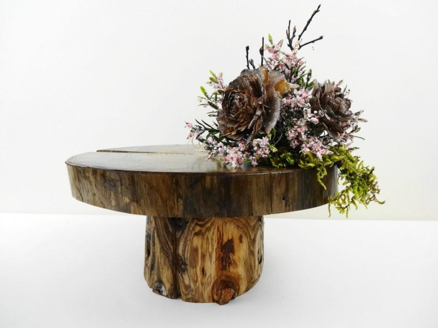 Свадьба - 9"-9.5" Wooden Pedestal, Tree Stand, Wedding Decor, Cake Stand, Centerpiece, Wooden Display, Cupcake Stand, Rustic Home Decor