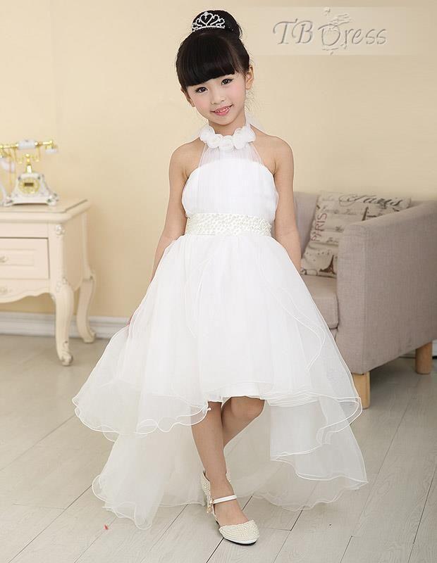 Wedding - Girl Cute Flower Bridesmaid Party Prom/Wedding Christening Dress Kids Dresses