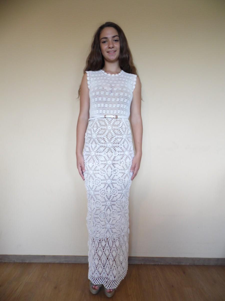 زفاف - Crochet wedding dress wedding dress