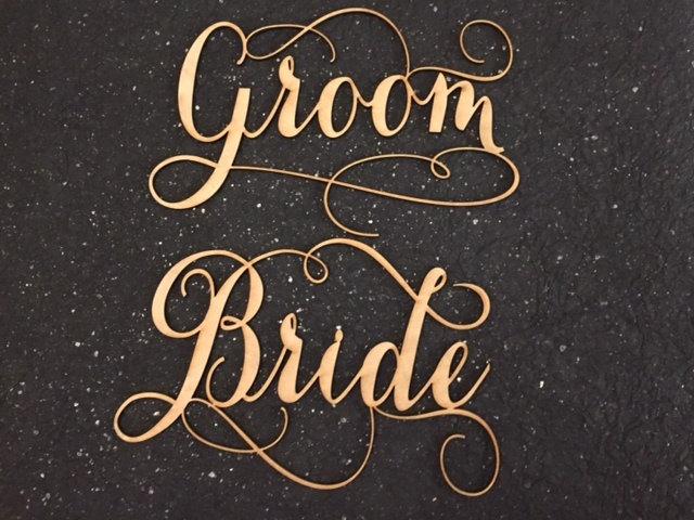 Mariage - Bride and Groom Chair Sign, wedding chair sign, Chair Sign, Bride Groom Chair Sign, Bride and Groom Sign, Chair Sign Wedding