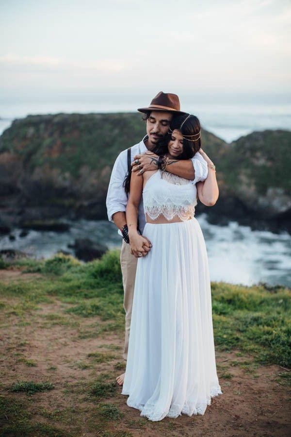 Mariage - Indigo And Gold Pico Creek Beach Styled Elopement