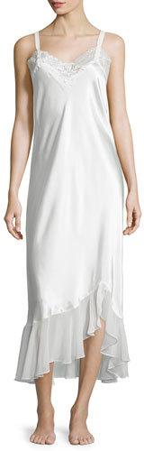 زفاف - Always-A-Bride Lace Nightgown, Pure White