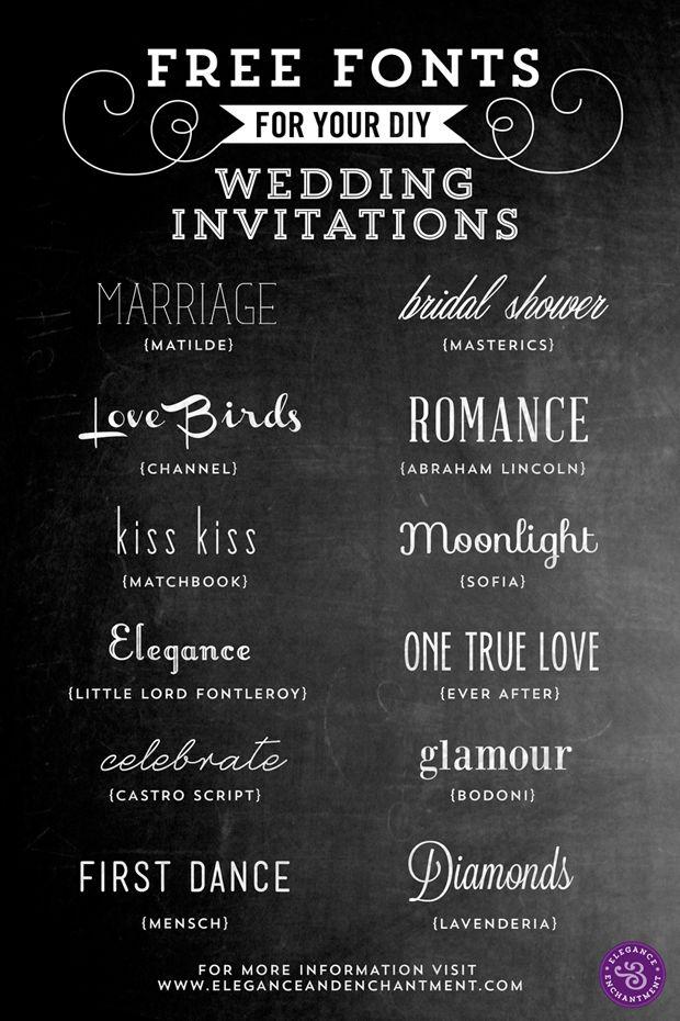 Mariage - Fonts