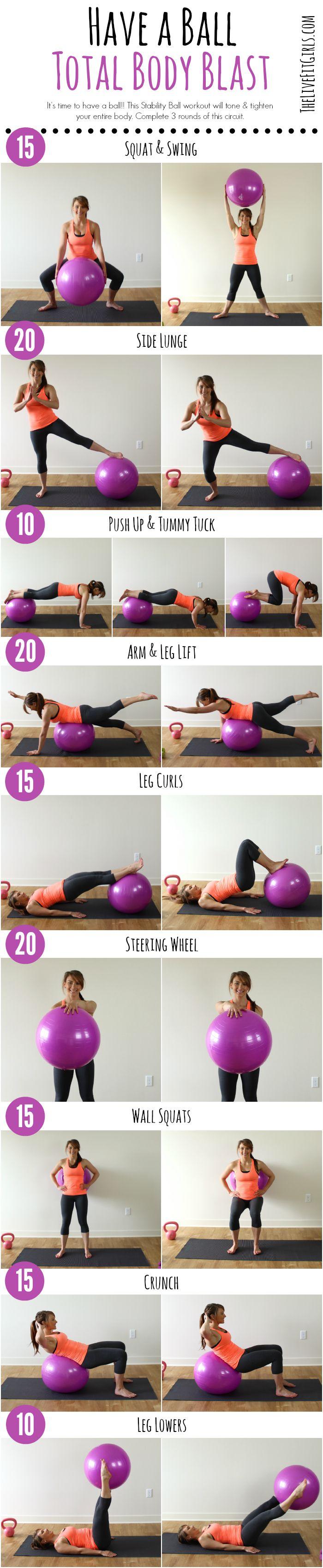 زفاف - Total Body Stability Ball Workout