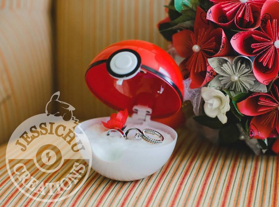 Свадьба - Pokemon Pokeball Ring Box "I Choose You" - Wedding, Proposal