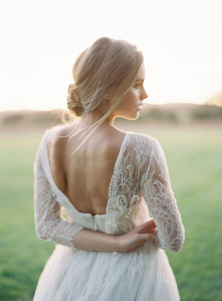 Wedding - Backless Dresses For The Winter Bride