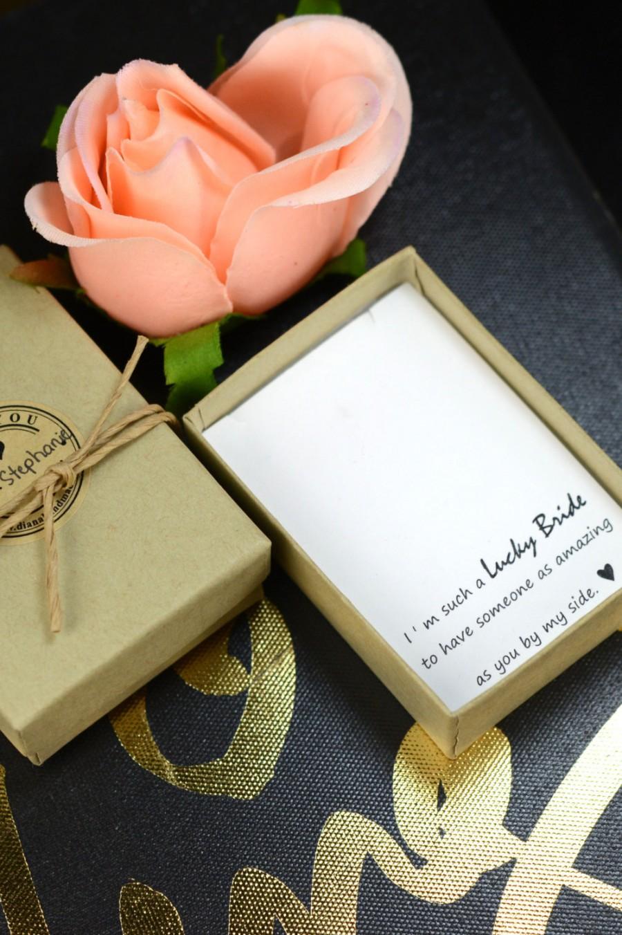 Wedding - Custom Bridesmaid Packaging (packaging without jewelry) .This listing is for the gift-wrapped packaging only.