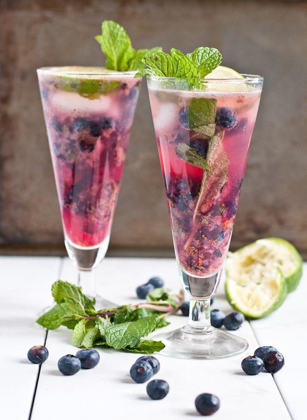 زفاف - Blueberry Mojito Mocktails