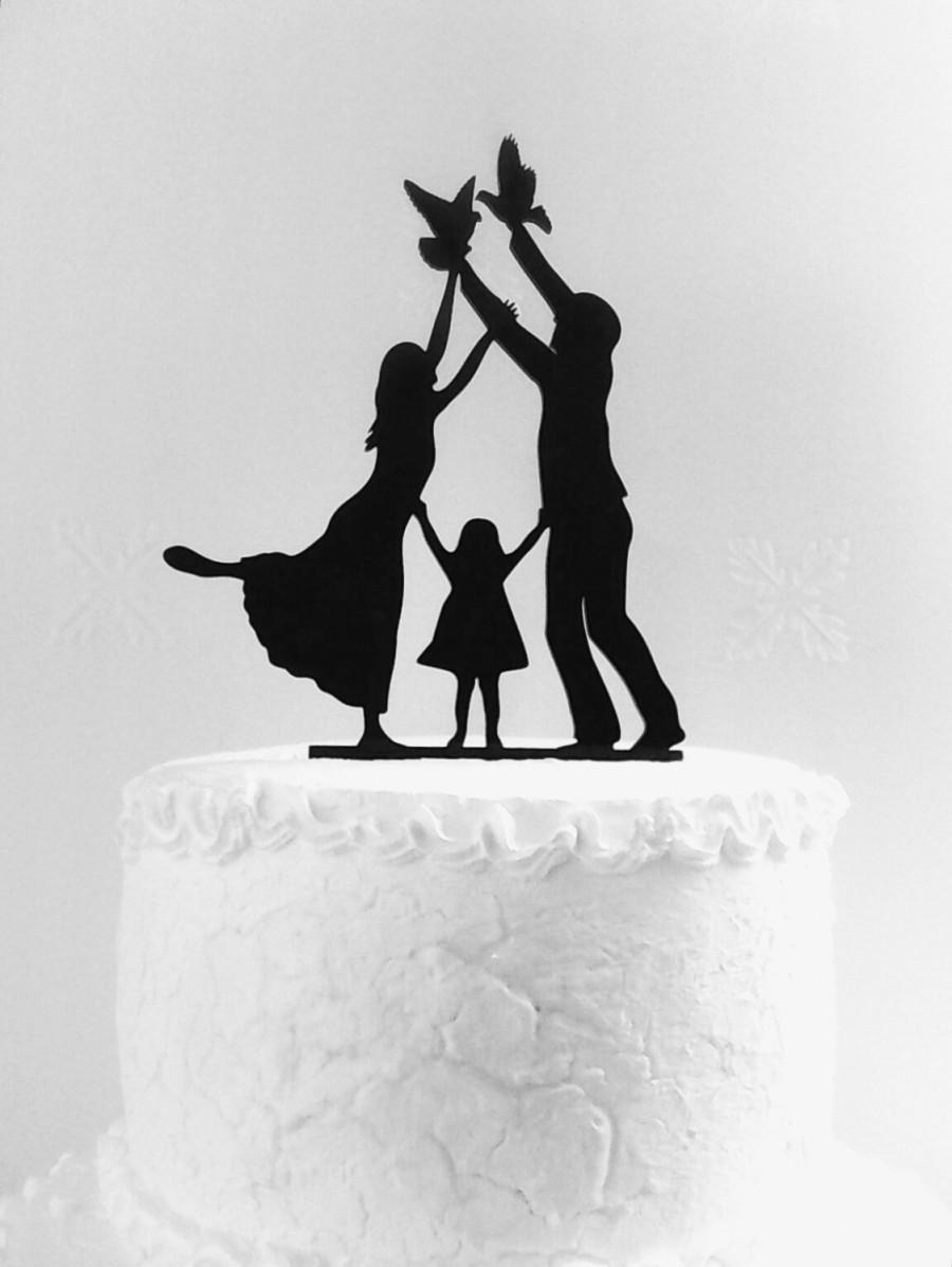 Свадьба - Wedding cake topper silhouette
