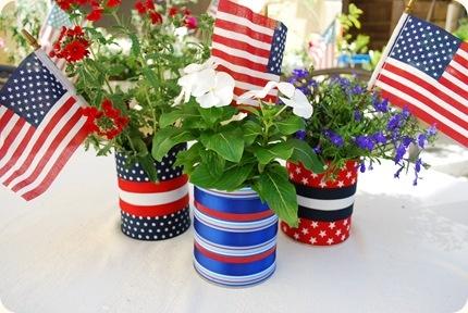 Mariage - Stars And Stripes Centerpieces