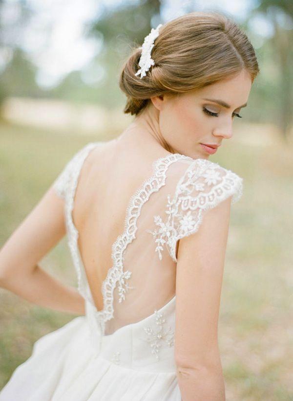 Hochzeit - Beaded Bridal Lace Dress