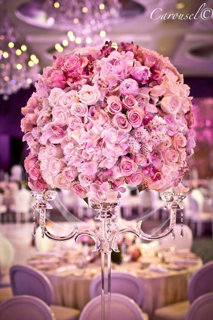 Hochzeit - Pink Centerpieces